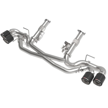 Afe Stainless Steel, Without Muffler, 3 Inch To 2.5 Inch Diameter Pipe, Dual Exhaust With Quad Exit 49-34127NM-C